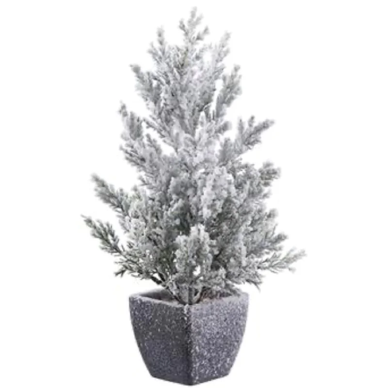 13.5" Snowed Juniper Tree in Pot