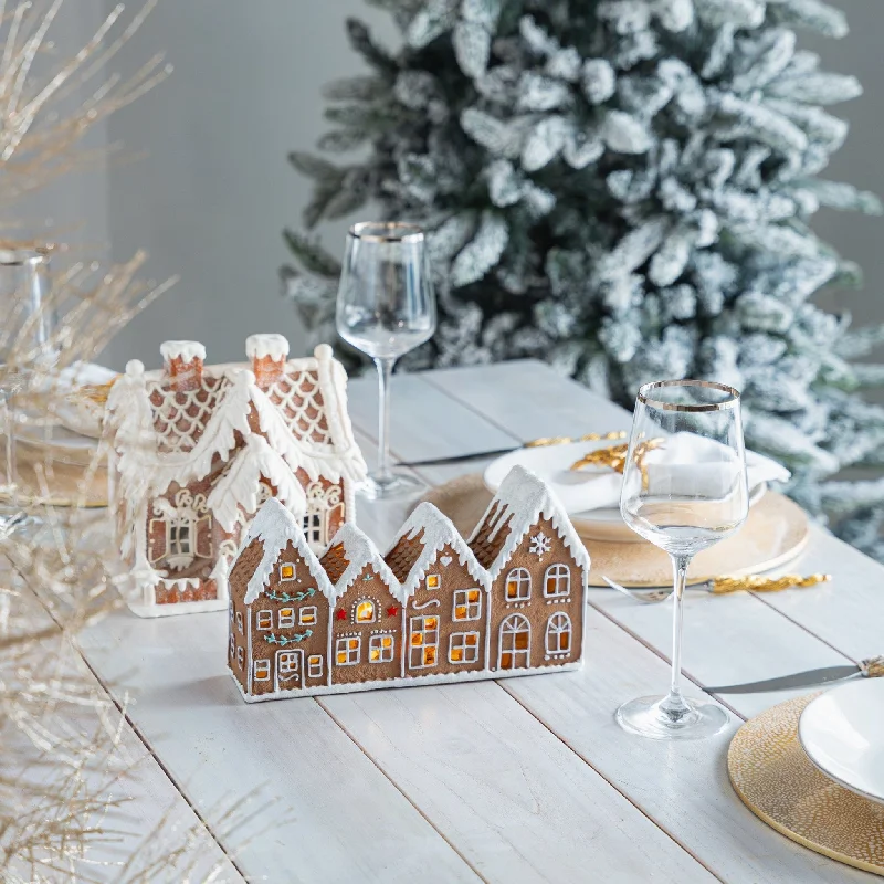 White Frosting Gingerbread House Lane