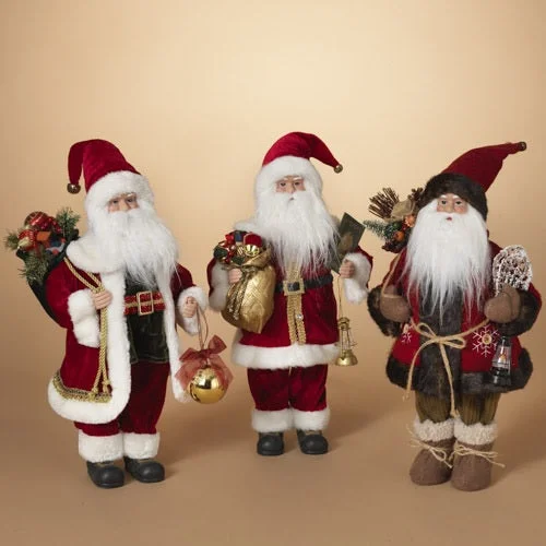 18" Polyester Standing Santas