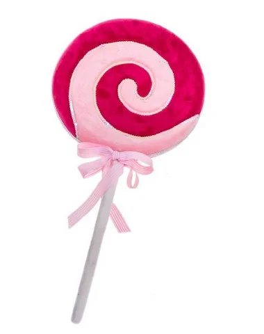 33" Pink & Red Lollipop With Bow Set Of 2