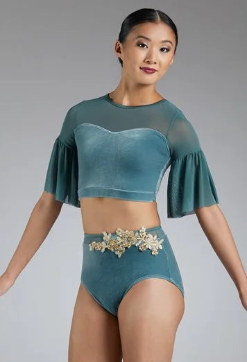 MEDIUM- 2 Piece Juniper Green Top/Bottoms