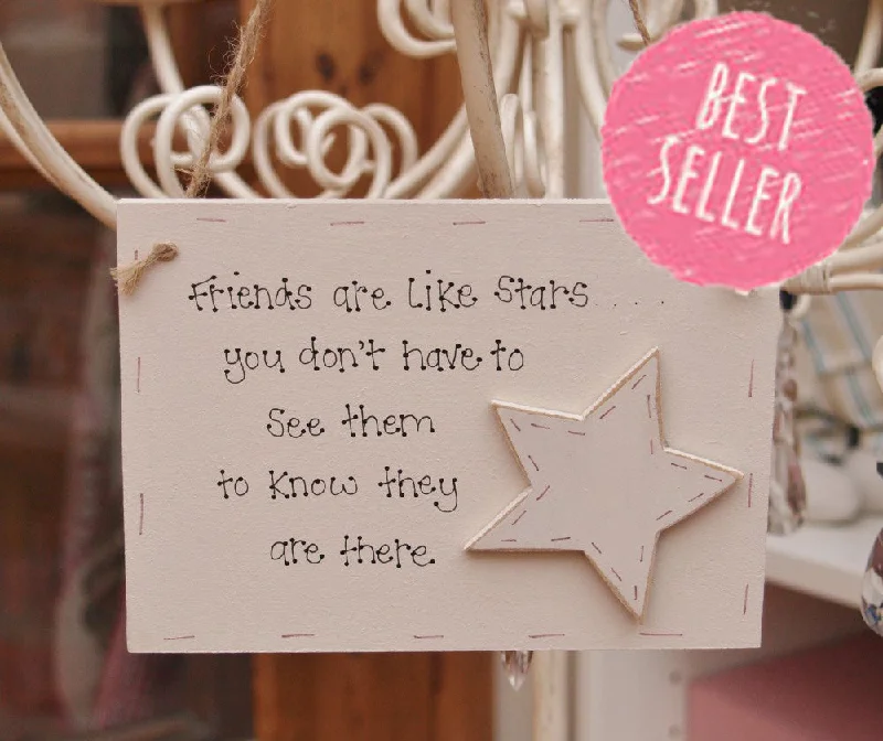 Picture Plaque - Friends are like stars 3798