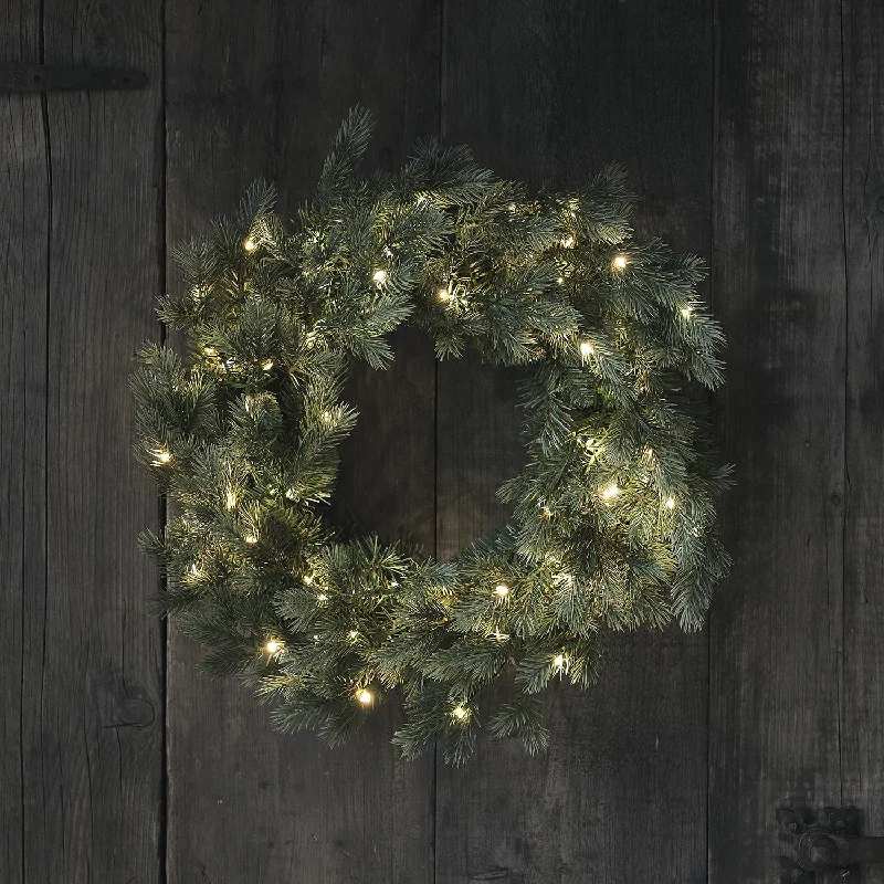 50cm Dual Colour Micro LED Christmas Wreath