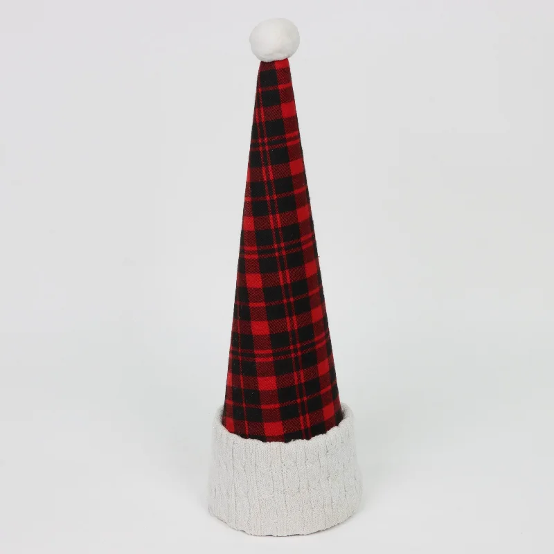 Flannel red and black Christmas tree