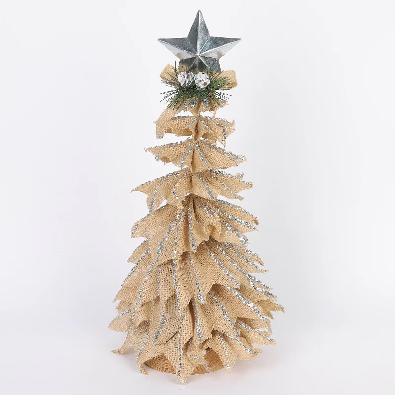 Burlap Christmas tree