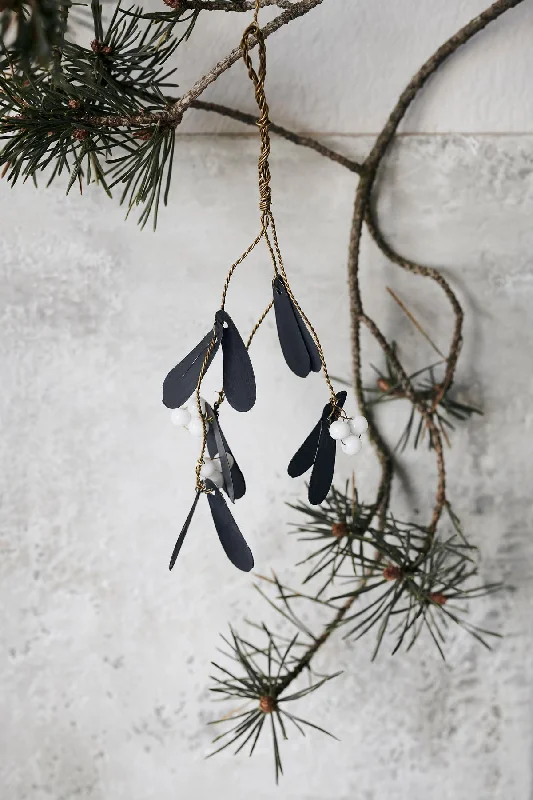 Black Mistletoe Decoration | Metal & Wire | by House Doctor