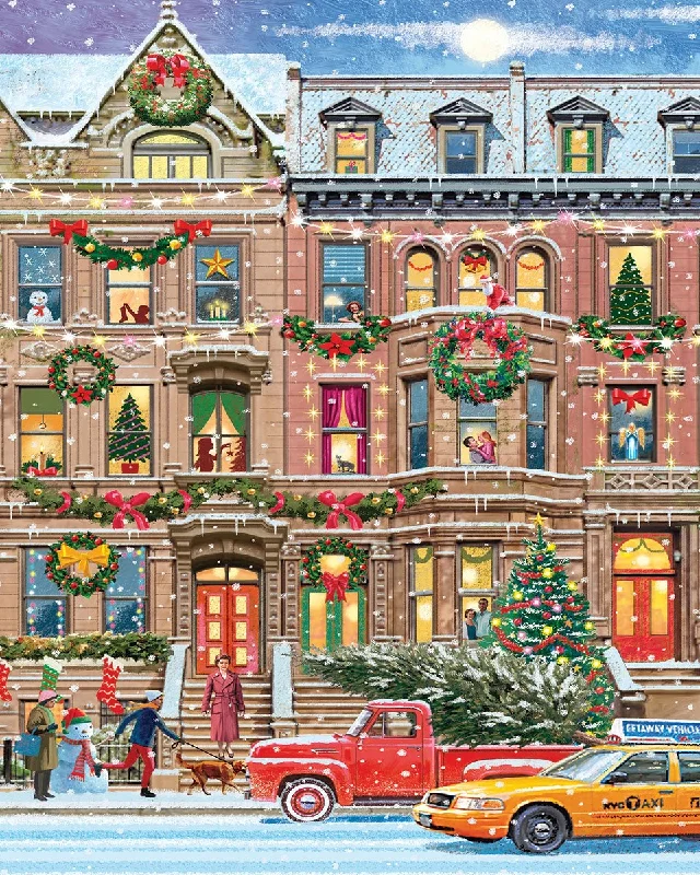 Christmas in the City (1802pz) - 1000 Piece Jigsaw Puzzle