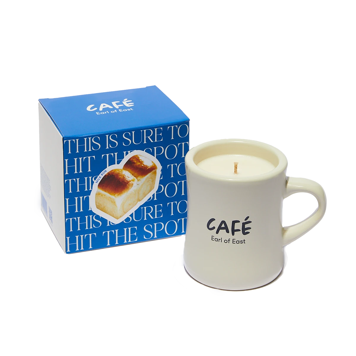 Earl of East Soy Wax Café Candle & Mug - Milk Bun