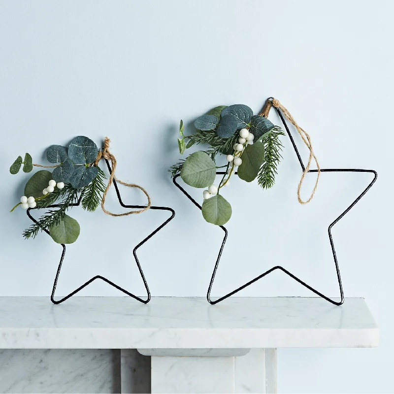 Eucalyptus Hanging Star Christmas Decorations