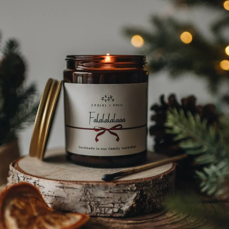 Falalalalaaa Christmas Soy Candle | Gingerbread