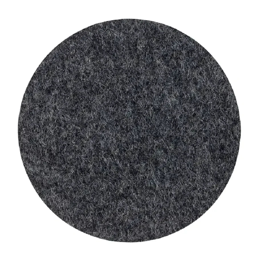 Felt Placemat - 100% Wool | Anthracite | 35cm Round