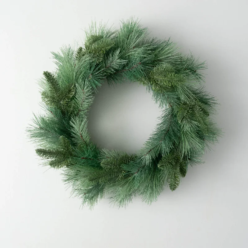 Light Frosted Pine Wreath