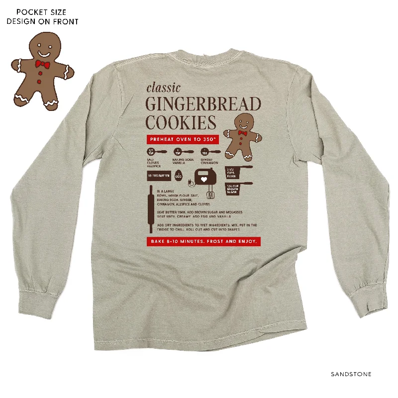 Gingerbread Cookie Recipe (pf&b) - LONG SLEEVE Comfort Colors Tee