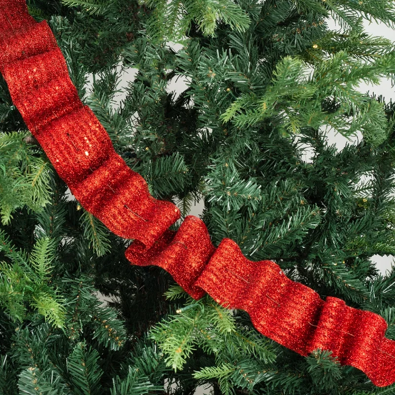 Glitter Tree Ribbon Red