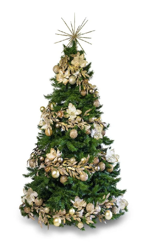 'Gold on Gold' LIMITED EDITION artificial decorated Christmas Tree - Hire