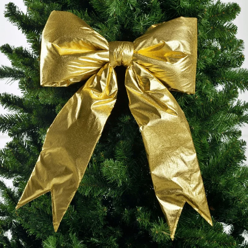 Golden Festive Velvet Bow