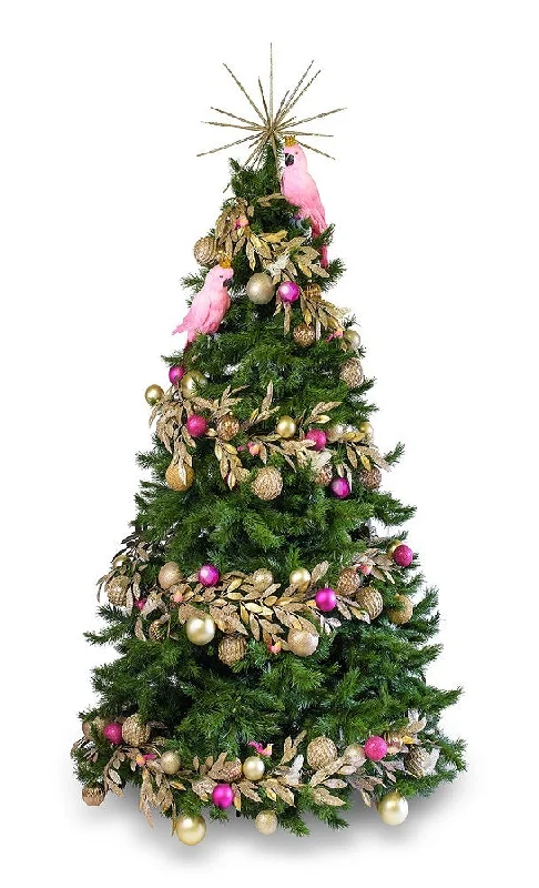 'Golden Galah' LIMITED EDITION artificial decorated Christmas Tree - Hire