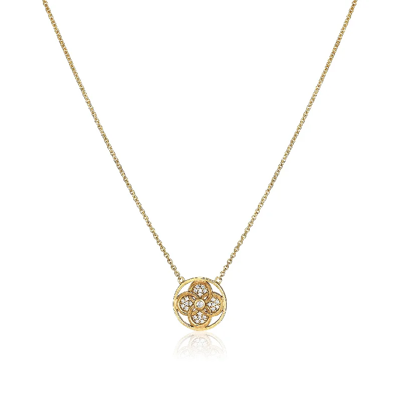 Palace Quatrefoil Gold-Plated Necklace