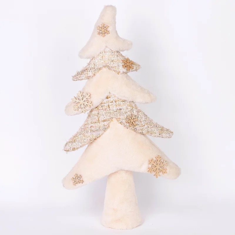 White fabric furry
tabletop tree