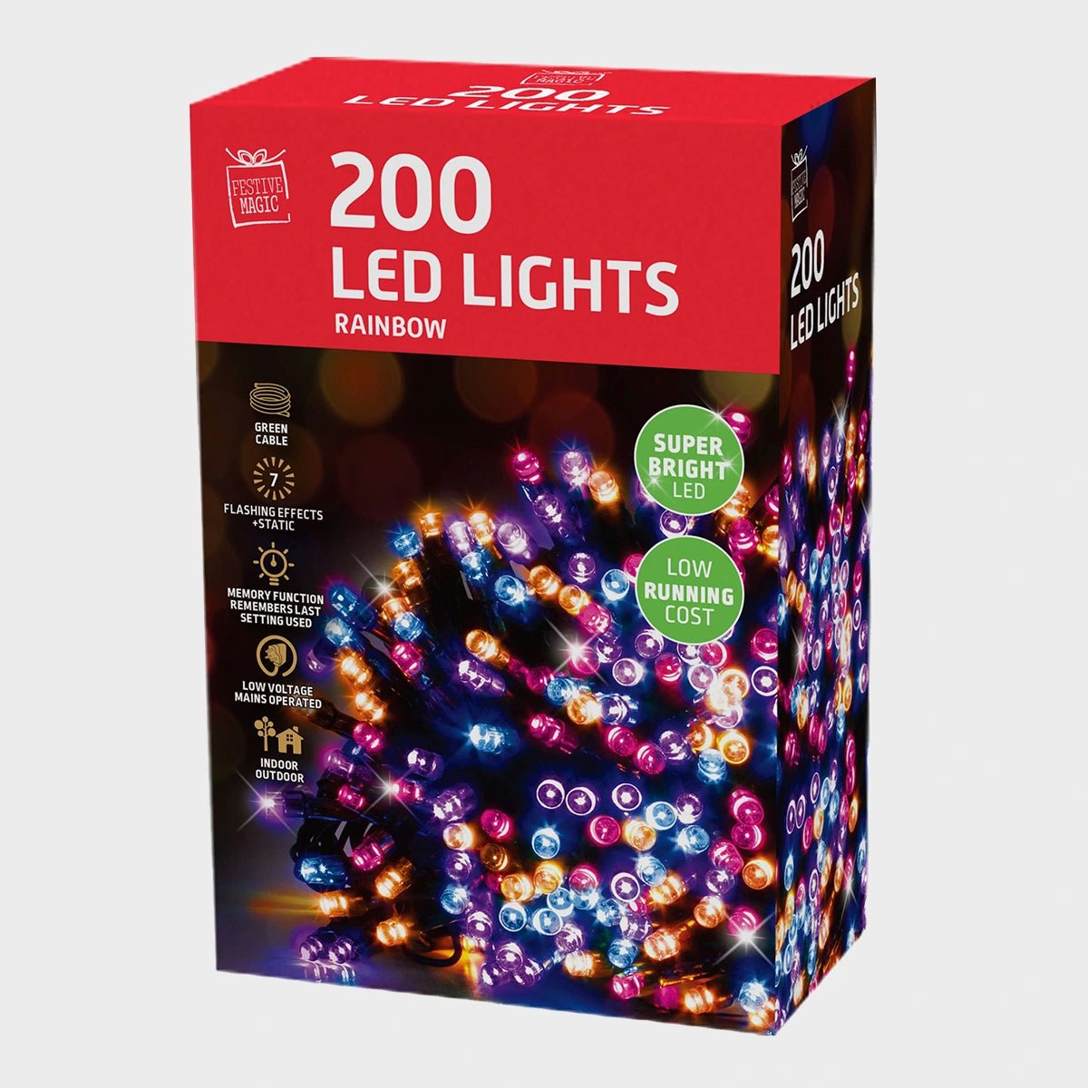 LED Lights 200 Rainbow