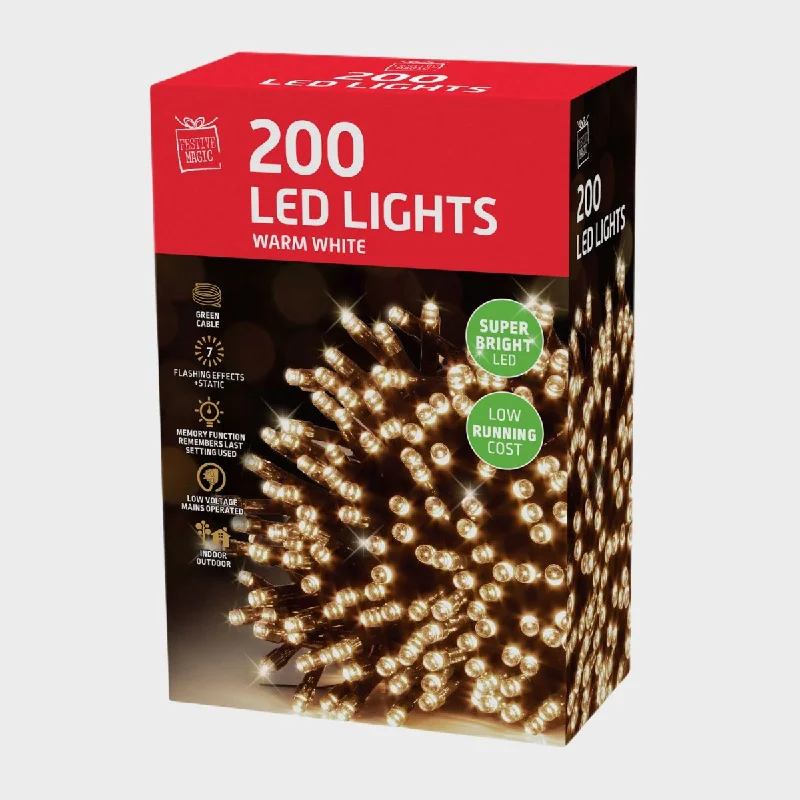 LED Lights 200 Warm White