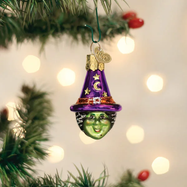 Mini Witch Head Ornament