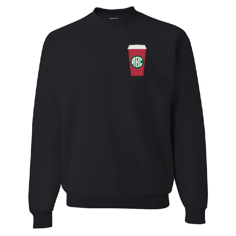 Monogrammed Red Cup Crewneck Sweatshirt