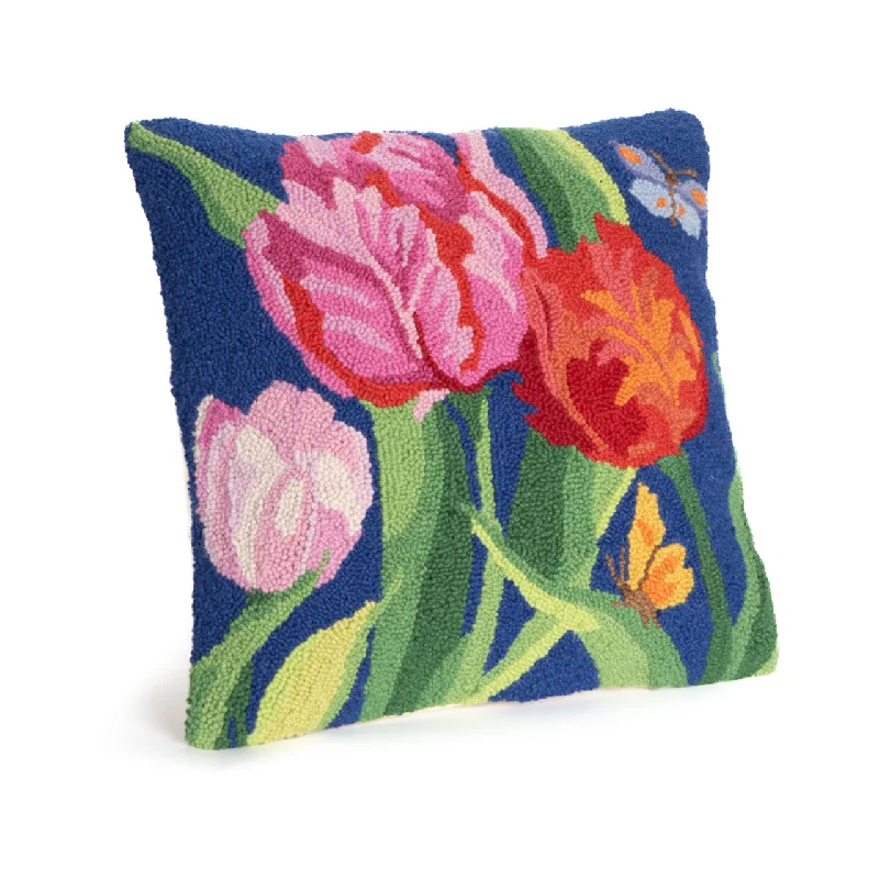 Monticello Tulip Wool Pillow