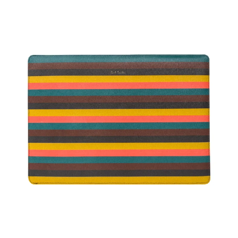 Leather Macbook Sleeve | Artist Stripe