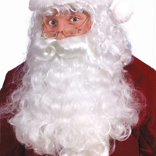 Premium Santa Wig & Beard Set Adult | 4pc