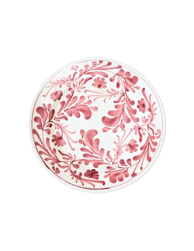 Red Fleurie Dinner Plate