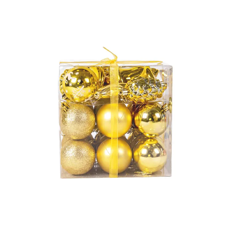 Set of 30 Mixed Decorative Baubles Gift Box