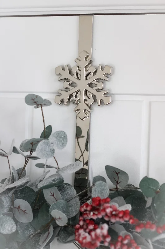 Silver Snowflake Wreath Hanger