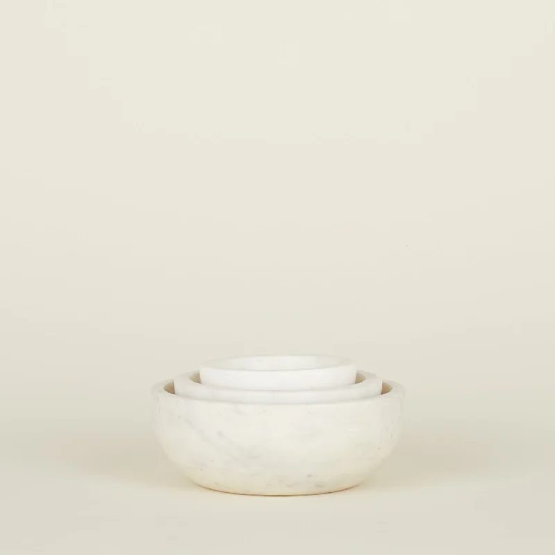 Simple Marble Bowl - White