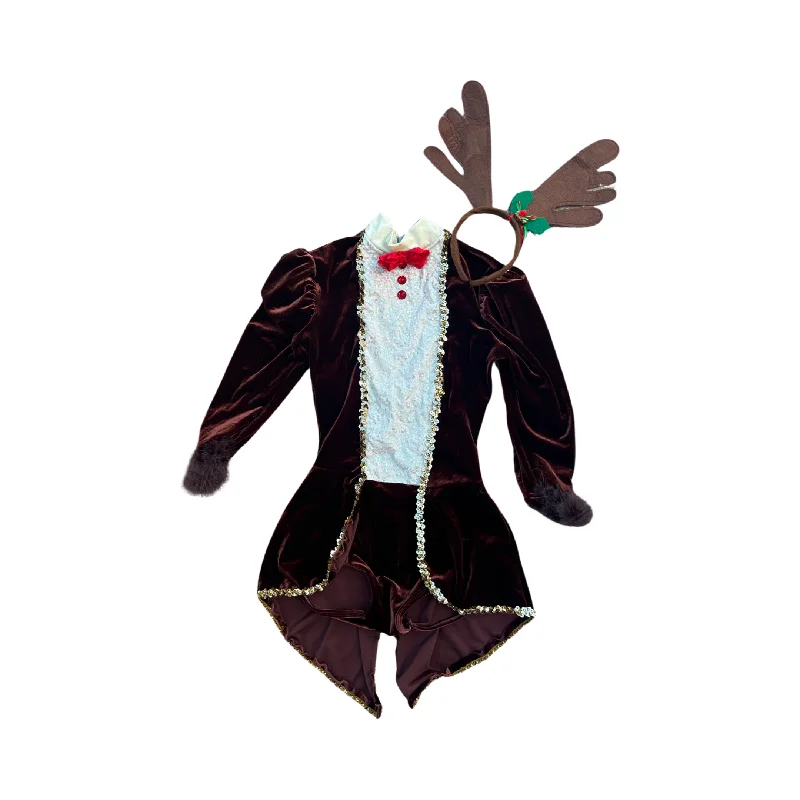 SMALL- Velvet Reindeer Costume