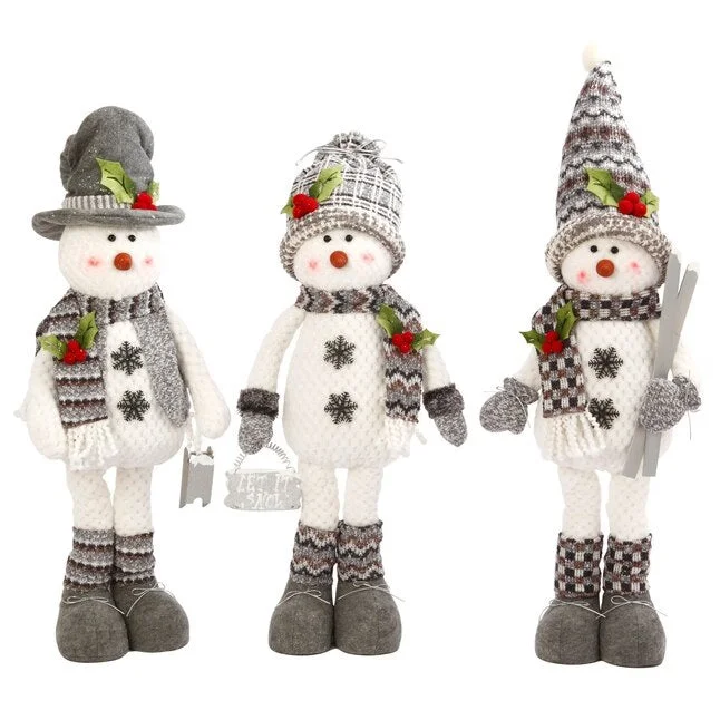 28" Standing Snowman with Scarf & Hat Winter Decoration