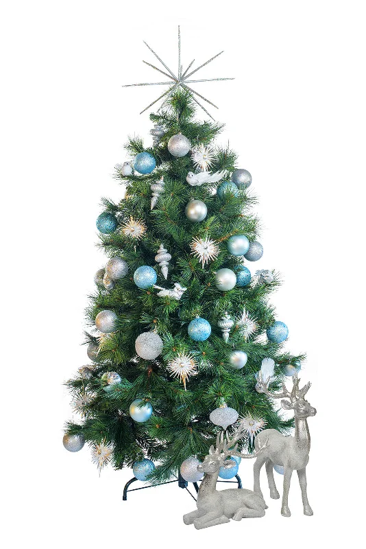 Tabletop 'Winter Wonderland' artificial decorated Christmas Tree - Hire