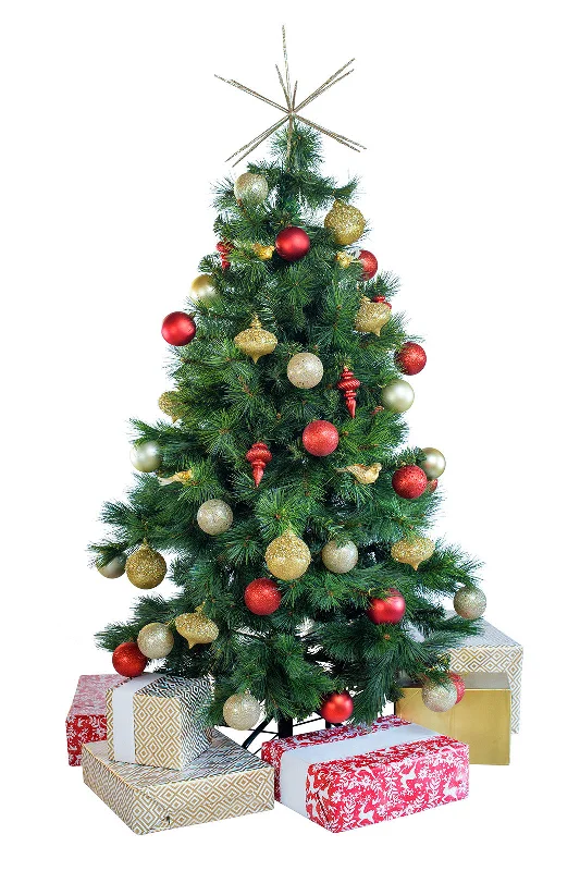 Tabletop 'Traditional' artificial decorated Christmas Tree - Hire