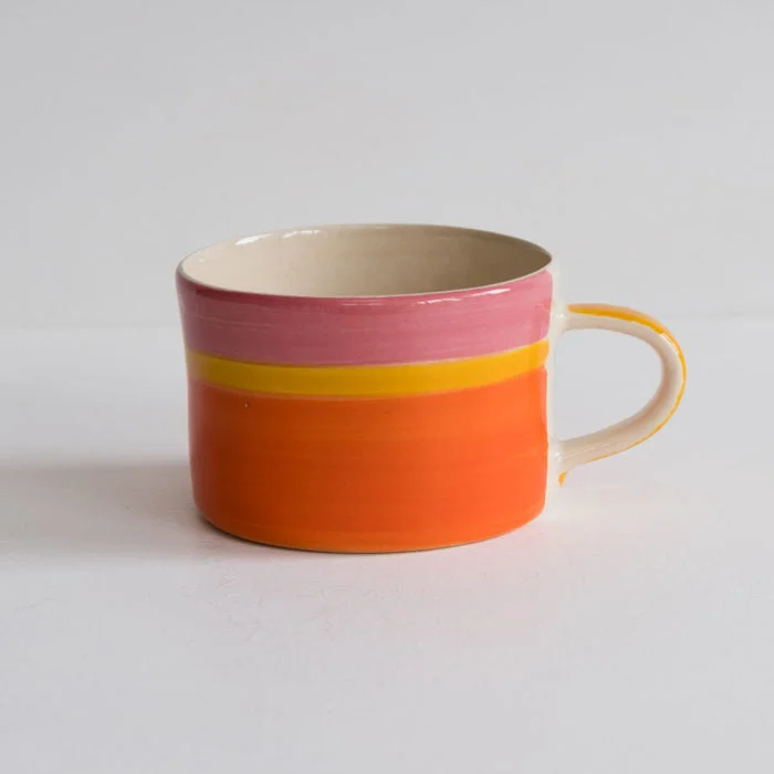 Tri-Colour Ceramic Mug