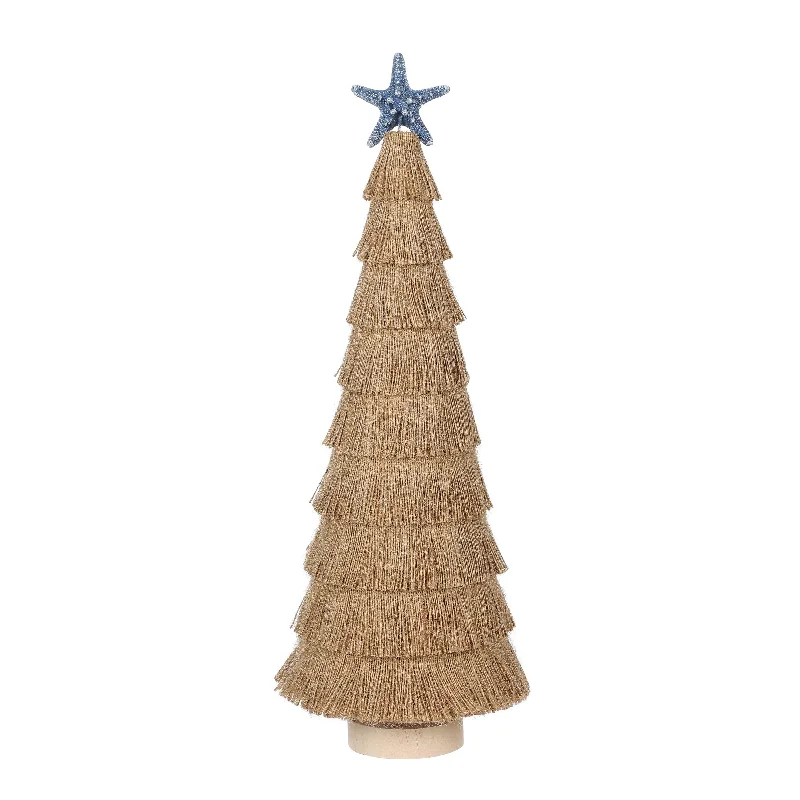 Wood jute string tree