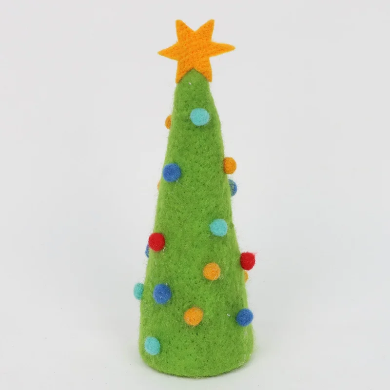 Handmade cotton light green Christmas tree