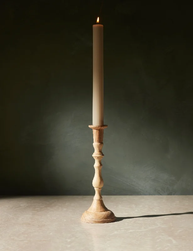 Wooden Georgian Candlesticks