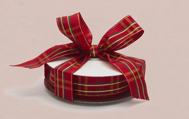 Plaid Japanese Ribbon Spool, Miranda