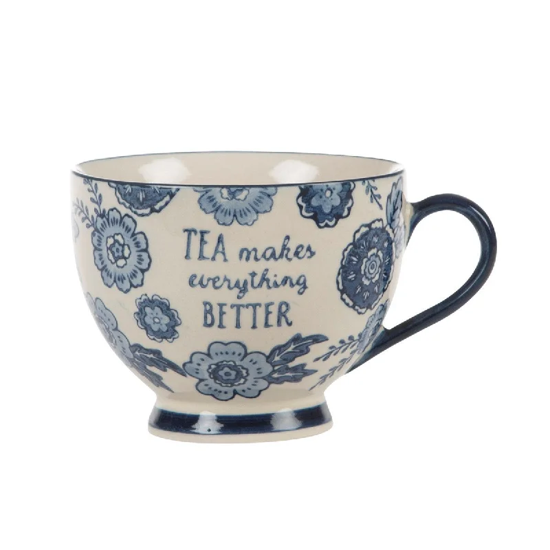 Floral Mug - Blue Willow 7168