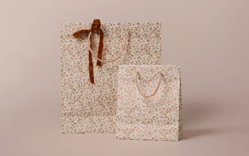 Gold Brocade Gift Bag