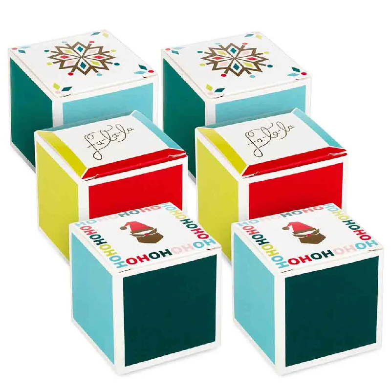 Hallmark : 2.5" Merry Icons 6-Pack Mini Christmas Gift Boxes