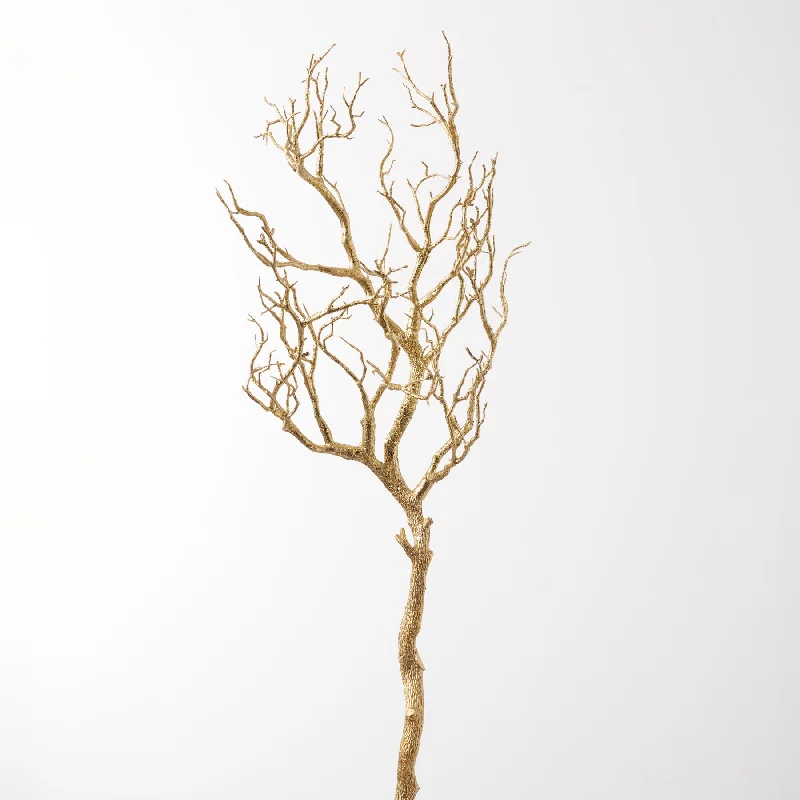 X-Large Gold Sparkle Manzanita Twig Branch