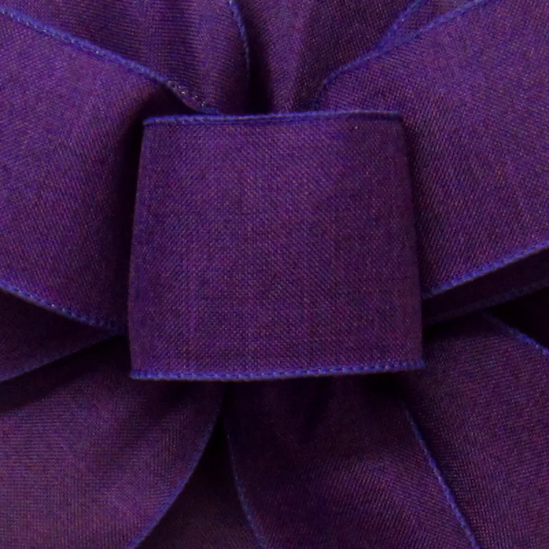 Wired Purple Linen Ribbon (#40-2.5"Wx10Yards)